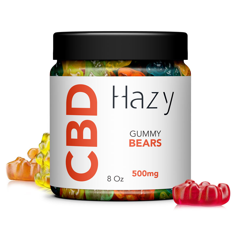 Bears jar 60 pieces 500mg CBD