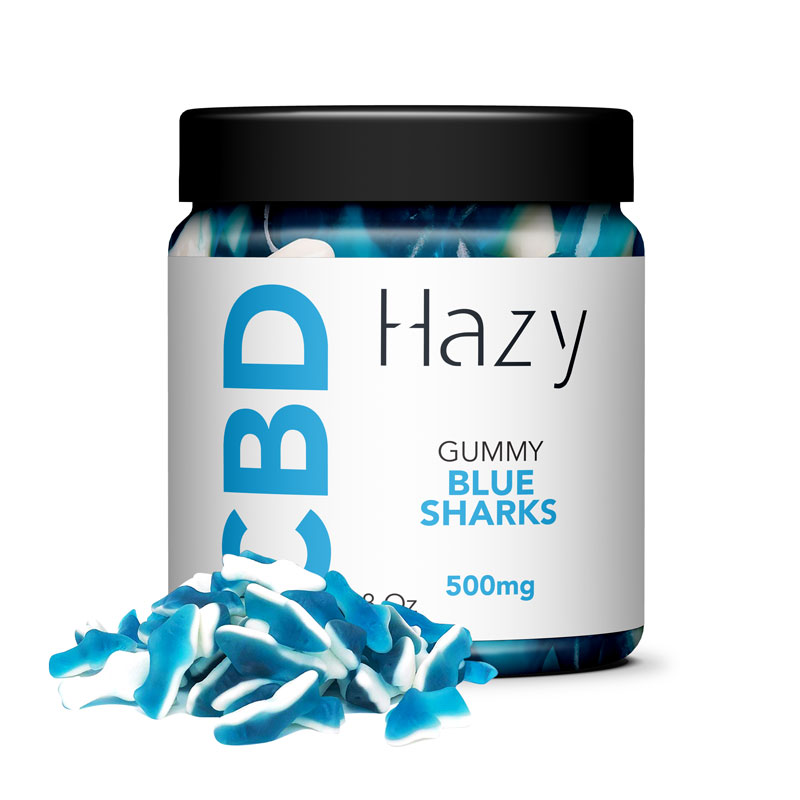Blue Sharks jar 60 pieces 500mg CBD