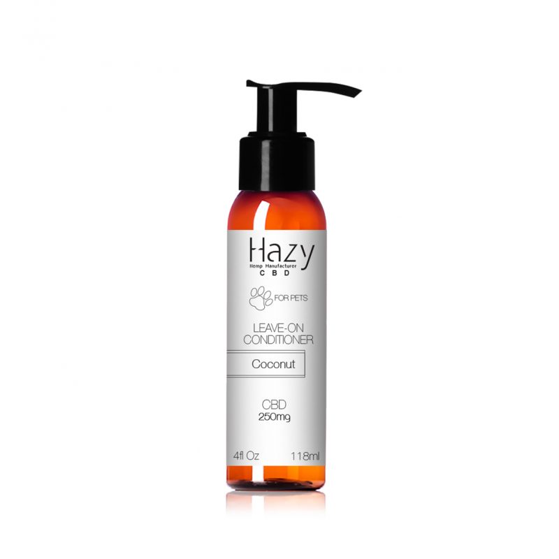 hazy cbd leave-on conditioner for pets