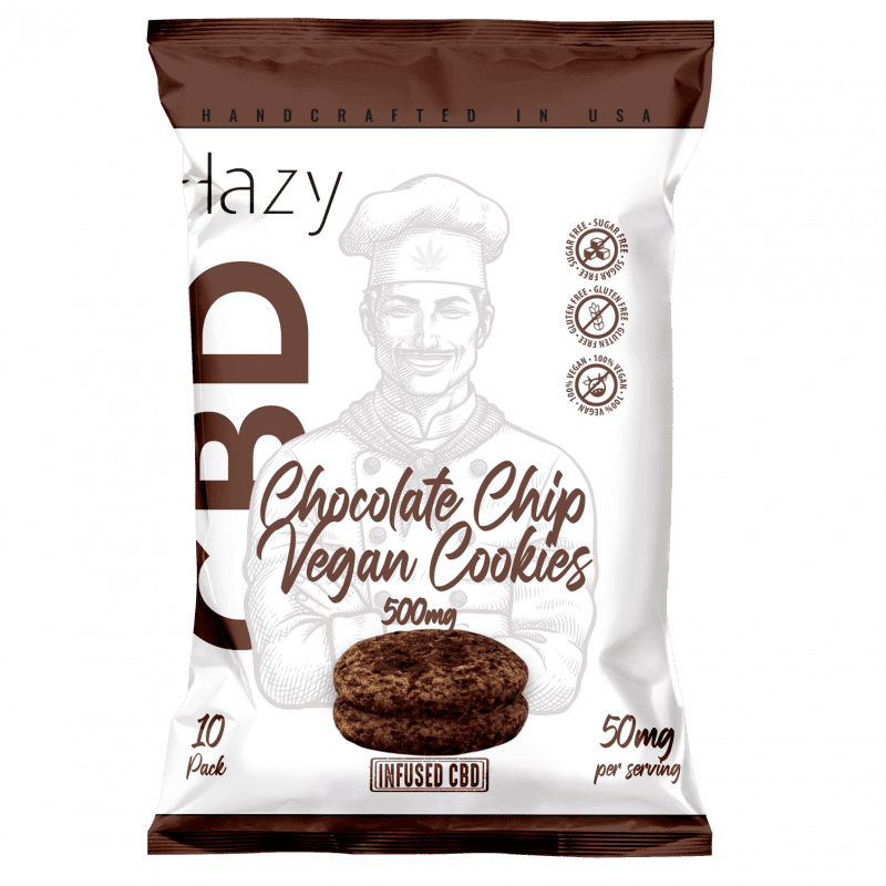 Chocolate Chip Vegan Cookies Hazy cbd